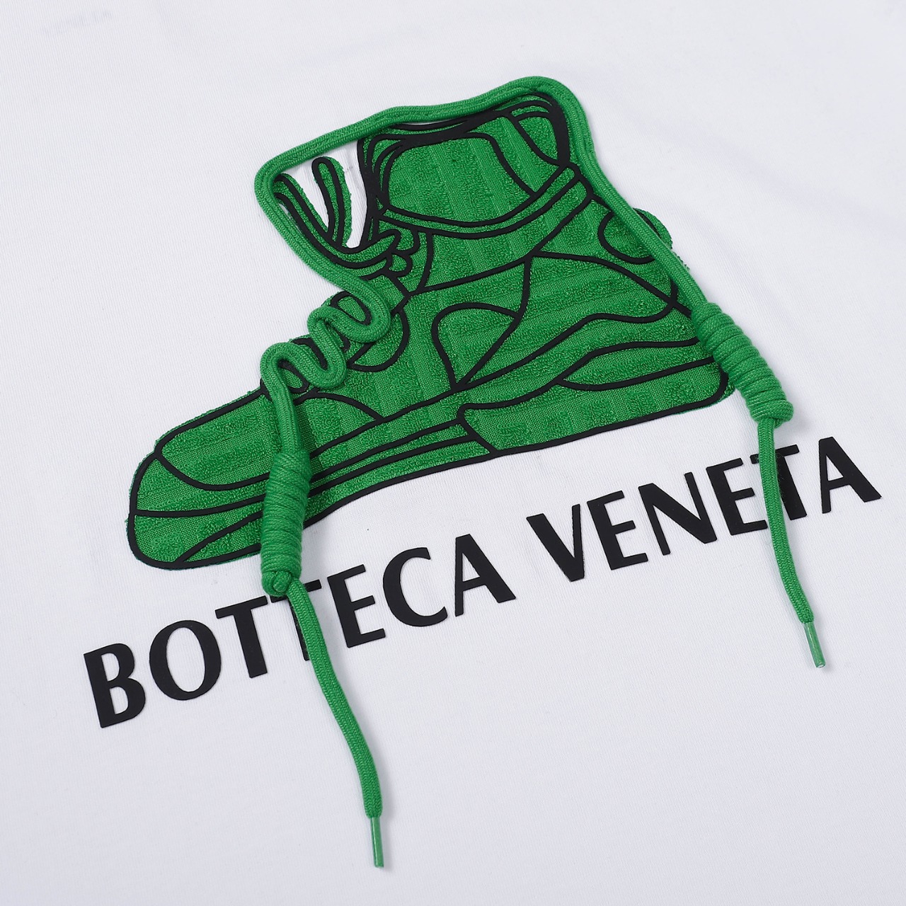 Bottega Veneta Shoe Logo T shirt In white